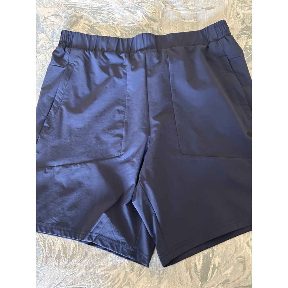 TRAJ3CTORY Shorts Men's Navy Blue Sz M , Pockets Nylon Spandex